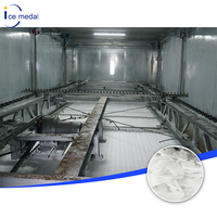 Machine à glace en paillettes pour le refroidissement du béton, capacité totale de 15,20 tonnes/jour, pour la construction au Mexique, fabricant chinois