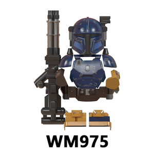 Vente chaude WM Anime Space Wars <span class=keywords><strong>Mandalorian</strong></span> Armored Warrior Mini DIY Cadeaux Enfants Jouets éducatifs en blocs de construction Jouets pour enfants - Product Image 3