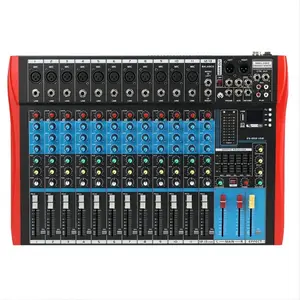 TEBO 12 Channel digital audio mixer Mixing Console professional sound mixer audio