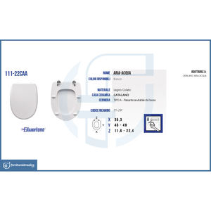 Asiento de Inodoro Catalano Air-Water Vase de Liberación Rápida, Diseño Cuadrado Moderno, Cierre Suave, Hecho de Plástico PP - Product Image 3