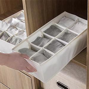 Caja organizadora de ropa plegable moderna de 8 compartimentos, contenedor de almacenamiento de ropa para calcetines de dormitorio, almacenamiento de bragas - Product Image 2