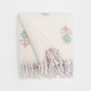 Manta de Mohair Tejida a Cuadros <span class=keywords><strong>con</strong></span> Flecos de Borlas, Manta Decorativa Suave y Acogedora para Sofá, <span class=keywords><strong>Cama</strong></span> y Sillón - Product Image 1