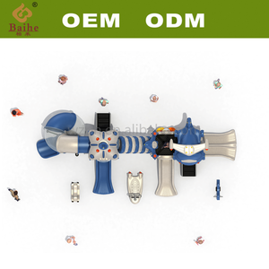 Baihe Vliegtuig Glijbaan Voor Kinderen Buiten-Duurzaam Metaal En Plastic Luchtvaart Thema Speeltoestellen Ce Gecertificeerd - Product Image 4