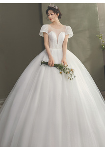 Speed sell through the new wedding garza Bud silk of tall waist harness abito in chiffon abito da sposa taglio pesce - Product Image 2