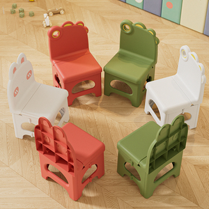 Bán Buôn Trường Mẫu Giáo Trẻ Em Trẻ Em Đảng Nhựa Ghế Màu Sắc Tươi Sáng Trẻ Em Ghế Di Động Khủng Long Gấp Ghế - Product Image 1