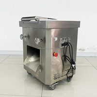 Machine à trancher la viande industrielle semi-automatique avec moteur, acier inoxydable 304, capacité de 800 kg/h pour le traitement du bœuf, du porc et du poulet