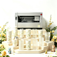 Passage unique 360 °   Machine d'impression UV rotative mini HH-DT3200 avec impression personnalisée pour les canettes, les tasses, les gobelets et plus encore
