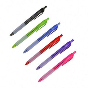 Hot Selling Logo Custom <b>Multiple</b> <b>Colors</b> Retractable Soft Touch Plastic Click 6-<b>Color</b> 0.5mm 0.7mm Ballpoint <b>Pen</b> With Fine Point - Product Image 2