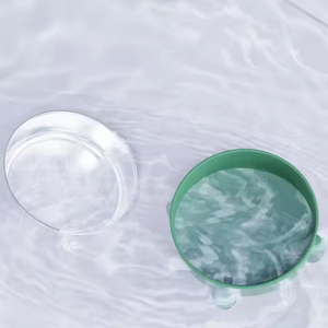 Mangkuk anjing lapis daya Baja tahan karat kustom terisolasi dinding ganda mangkuk air makanan lucu 201 dudukan merah muda untuk anjing - Product Image 6