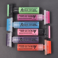Ensemble de marqueurs de peinture acrylique Jumbo de 50mm et 30mm Pointe en feutre à base d'eau pour graffiti et street art