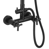 Mitigeur de douche noir 2 fonctions avec fonction pluie, modèle 2022
