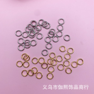 Accesorios de joyería DIY: Hebilla de anillo abierto redonda chapada en hierro para fabricación de pulseras, origen Yiwu - Product Image 2
