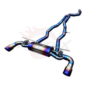 ระบบท่อไอเสียแบบ Catback Vortex Valvetronic สำหรับ GR Supra A90 3.0T B58 สีไทเทเนียมบลูเบิร์นท์ ขนาด 76 มม. ระบบเพิ่มประสิทธิภาพการแข่งขัน - Product Image 1