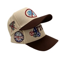 Casquettes de Baseball Personnalisées en Coton Bicolore à 5 Panneaux, Visière Courbe et Structurée, Réglables pour Hommes et Femmes