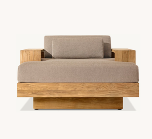 CAP TOWN nouveauté luxe terrasse jardin accoudoir canapé simple teck mobilier <span class=keywords><strong>d</strong></span>'extérieur étanche patio chaises longues - Product Image 3