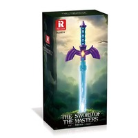 Reobrix 99014, 820 Piezas, Espada de Anime de Alta Dificultad Técnica, Modelo de Arma Clásica, Bloques de Construcción MOC, Juego de Bloques de Construcción