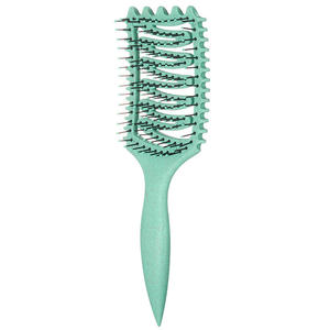 Cepillo de pelo de plástico para salón de belleza con diseño de paleta y orificios finos para definir rizos - Product Image 6