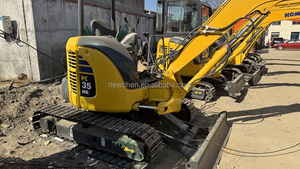 Komatsu มือสอง PC35รถขุดขนาดเล็ก3.5ตันเวลาทำงานต่ำพร้อมส่วนประกอบหลักเช่นเครื่องยนต์เกียร์ปั๊มแบริ่ง - Product Image 6