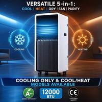 Climatiseur mobile intelligent 12000 BTU, réfrigérant R290, unité de climatisation portable, fonction de refroidissement et de chauffage, OEM