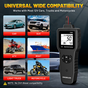 2025 nuevo KINGBOLEN IT300 lograr diagnóstico de inyector de combustible fácil DC 12V/5V prueba/limpieza 2 inyectores simultáneos - Product Image 3