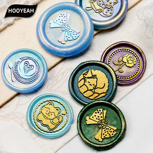 Juego de sellos de la serie láser Mini lindo y divertido/Material de latón macizo/modelo de cera de estampado/Decoración de invitación de sobre/venta al por mayor - Product Image 3