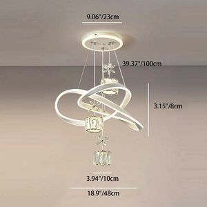 Luce di cristallo moderno di lusso sala da pranzo lampadario a casa <span class=keywords><strong>LED</strong></span> avanzato senso di soggiorno lampada 120W 220V 3CCT ciondoli <span class=keywords><strong>2025</strong></span> di illuminazione - Product Image 3