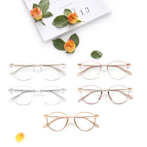 Vente en gros de lunettes de couleur transparentes rondes Tr adaptées aux hommes et aux femmes personnalisation du support - Product Image 3