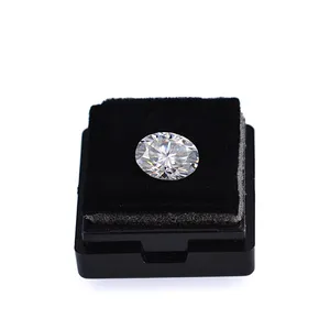 Tuyệt Vời Lớp Lớn Đánh Bóng Thô Máy Cắt G-H Màu 4 Carat Phòng Thí Nghiệm Grown Oval Cut Moissanite Stones