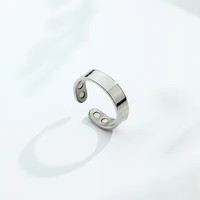 Bague en acier inoxydable biomagnétique 2025, bijoux de mariage tendance pour le contrôle du poids, effet anti-ronflement, cadeau