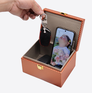 Sợi Carbon Faraday Hộp Chìa Khóa Tín Hiệu Chặn Bên Trong An Toàn Chìa Khóa Xe Lưu Trữ Với RFID Giao Diện Truyền Thông 13.56MHz Tần Số - Product Image 2