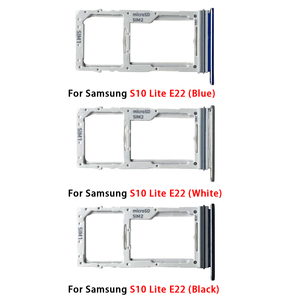 Carte SIM de téléphone portable en gros pour Samsung Galaxy S10 Lite <span class=keywords><strong>G770F</strong></span> <span class=keywords><strong>G770F</strong></span>/D G770, plateau de carte SIM, support de fente, adaptateur, pièces de rechange - Product Image 2