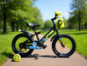 Bicicletta per bambini Hytoo da 14 pollici con rotelle per bambini dai 5 ai 7 anni, telaio in metallo - Product Image 2