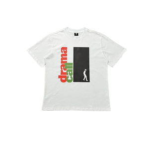 T-shirt blanc à manches courtes et col rond pour homme, coupe classique, décontracté, en maille polyester/coton écologique 220g, imprimé par transfert thermique sur le devant - Product Image 2
