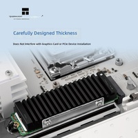 Thermalright HR-CSA-9 PRO Noir M.2 SSD Dispenseur de chaleur unique tuyau de chauffage en cuivre 8,5 mm refroidisseur passif