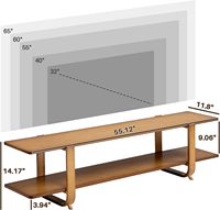 Meuble de salon en bois au meilleur prix Meuble TV avec rangement Console TV à panneaux en bois moderne avec étagère ouverte