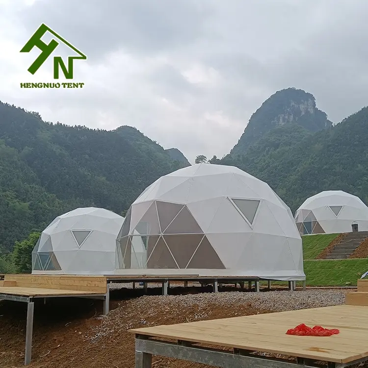 Lüks kamp kabin evi aile parti küre geometrik kubbe kamp çadırı