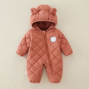 Traje de Nieve para Recién Nacido, Ropa de Invierno de Manga Larga, Chaqueta de Plumón para Bebé, Mameluco de 6 a 24 Meses, Vestido Completo, Lindo, Unisex, Floral, Informal - Product Image 3