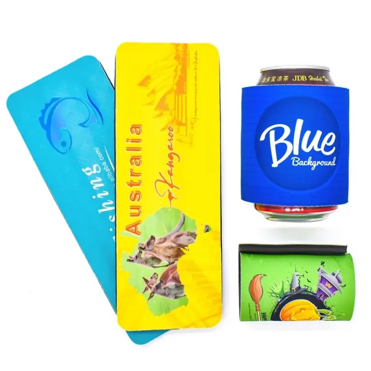 Refroidisseur de canette à ressort en néoprène pour Sublimation Slap Beer Cooler Blancs en néoprène Slap Wrap Can Cooler Sleeve Holder