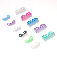 Outils de manucure nettoyant de nettoyage brosses d'art d'ongle en plastique dépoussiérage brosse de nettoyage d'ongle