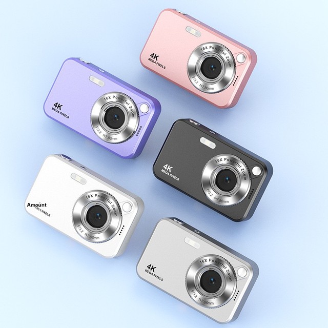 New 4K HD Mirrorless Camera Autofocus Intelligent Zoom CMOS Sensor 2"-3" Screen Lithium Battery Stylish Design for Students