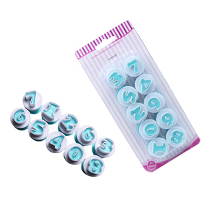 PPER & Case owercase lphabet y 0-9 Numbers ooookie ondant utter aking upupcake Old Ake ececorating ools - Product Image 3