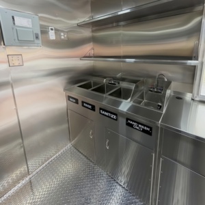 Remorques alimentaires mobiles pour cuisines commerciales, kiosques de restauration de rue entièrement équipés, chariots de traiteur BBQ, camions de cuisine à vendre - Product Image 5