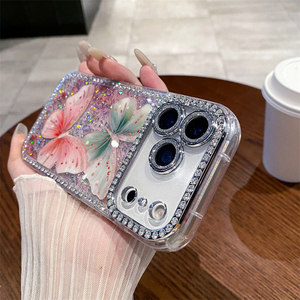 Nueva funda de teléfono con diseño de mariposa a la moda para iPhone 15, 14, 16, electrochapada, para iPhone 17 Pro Max, funda de diseño. - Product Image 4