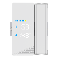 COOLLEO B40S-DIG-WH radiateur à affichage numérique conception de cou tordu pour les ventilateurs de I3-i7 de base refroidisseur de processeur d'ordinateur refroidisseur d'air de processeur