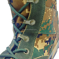 Bottes de combat tactiques en toile robuste, camouflage numérique, style Panama Jungle