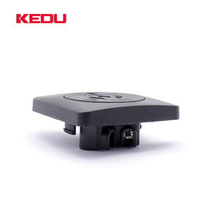 <span class=keywords><strong>Prise</strong></span> standard KEDU S230E-7-6 sans couvercle, couleur noire, Australie, 250V 15A, fiche électrique industrielle, prises électriques industrielles 480 volts SAA - Product Image 4