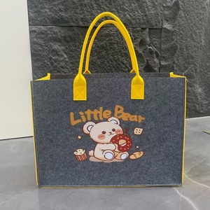 Bolsas de compras reutilizables ecológicas personalizadas: ropa de fieltro duradera para el cabello y uso de regalos - Product Image 5