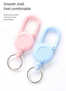 Custom Logo Promotion Latest Practical <b>Elastic</b> Pull <b>Cord</b> Keyholder Ring Extended Length & AntiLoss Design for Everyday Carry - Product Image 4