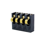 Connecteur de batterie à ressort BC-82 3-4 broches 2.5PH, mâle, hauteur 3.0/5.5mm, montage en surface, contact de compression par réflow, borne SMD