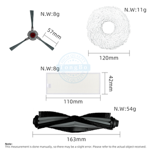 Kit apto para <span class=keywords><strong>Yeedi</strong></span> <span class=keywords><strong>Mop</strong></span> Station Pro DVX46, piezas de repuesto para Robot aspirador, accesorios, cepillo de rodillo principal, cepillo lateral, filtro Hepa, paño de mopa - Product Image 6